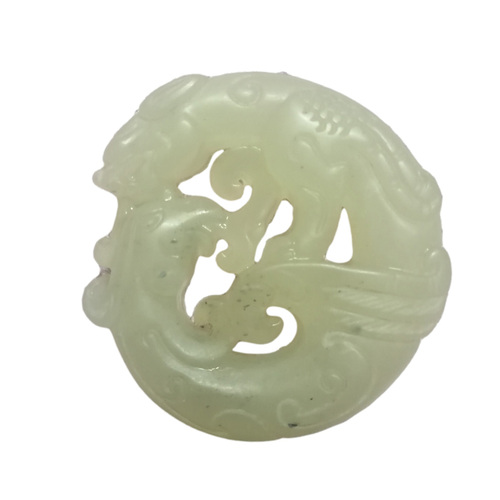 和田玉龙凤呈祥玉佩