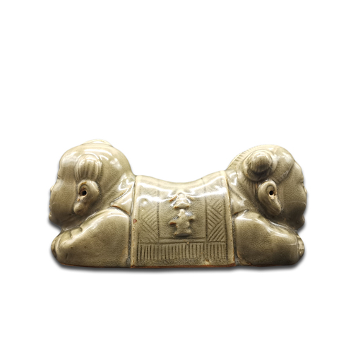 耀州窑金童玉女瓷枕