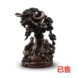 竹雕人物故事摆件