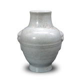 青釉兽耳玹纹尊