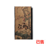 石涛款双鹿图