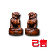 黄杨木狮子镇纸