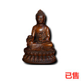 黄杨木药师佛摆件